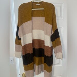 Altar'd State Multicolor Striped Cardigan